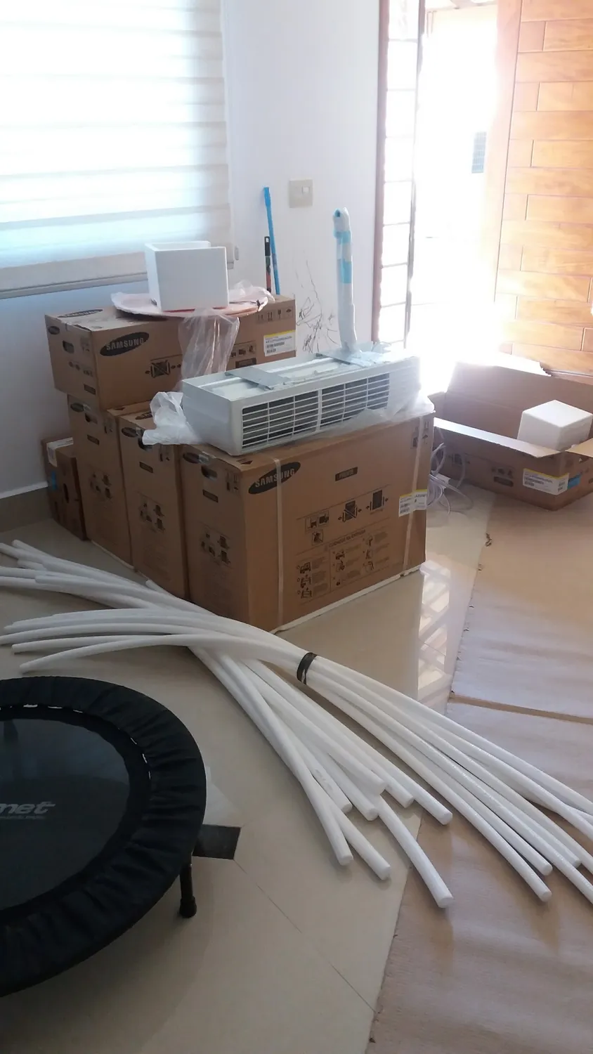Preparação de materiais para instalação — Air Clean